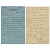 Image 1 : Wilbur and Orville Wright (2) Autograph Letters Signed