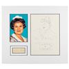 Image 1 : Hazel: Ted Key and Shirley Booth Sketch and Signature