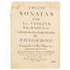 Image 1 : William Boyce Signed Sheet Music