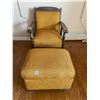 Image 1 : Accent Chair with Ottoman (Chair is 25" x 26") (Ottoman 16"h x 23w x 19"d)
