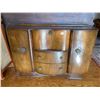 Image 1 : Heron son Trademark Guaranteed Antique Wood Credenza (With some damage) 54 x 20 x 36