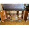 Image 2 : Heron son Trademark Guaranteed Antique Wood Credenza (With some damage) 54 x 20 x 36