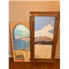 Image 1 : Paintings x2 Artist Unknown Framed - 27w x 56h & Unframed - 19.5w x 46