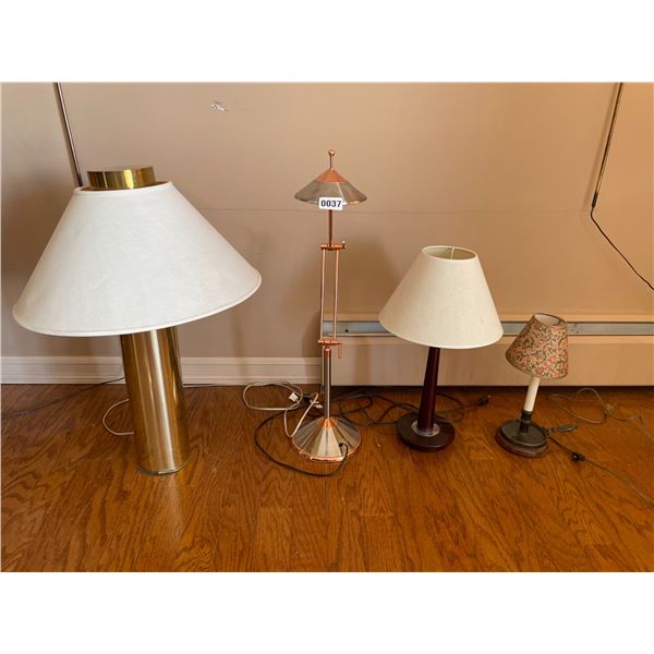 Various Lamps x4