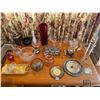 Image 1 : Vases - Silver Plated Plates - Glassware - Bowls - Candle Lamp - Ladles etc...