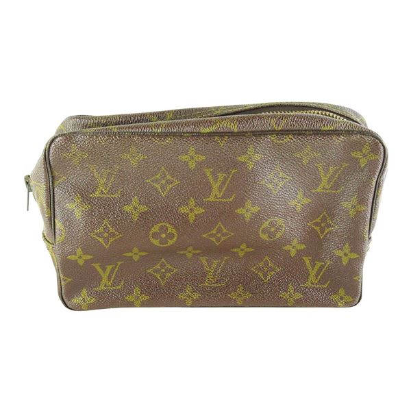 Louis Vuitton Monogram Canvas Leather Toilette Trousse 23 Bag