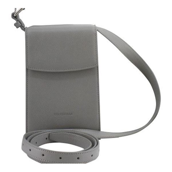 Balenciaga Gray Calfskin Ghost Phone Holder