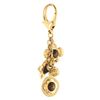 Image 1 : Louis Vuitton Gold Metal and Resin Monogram Flowers Bag Charm