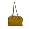 Image 1 : Chanel Yellow Quilted Leather Chain Around Bowler Bag