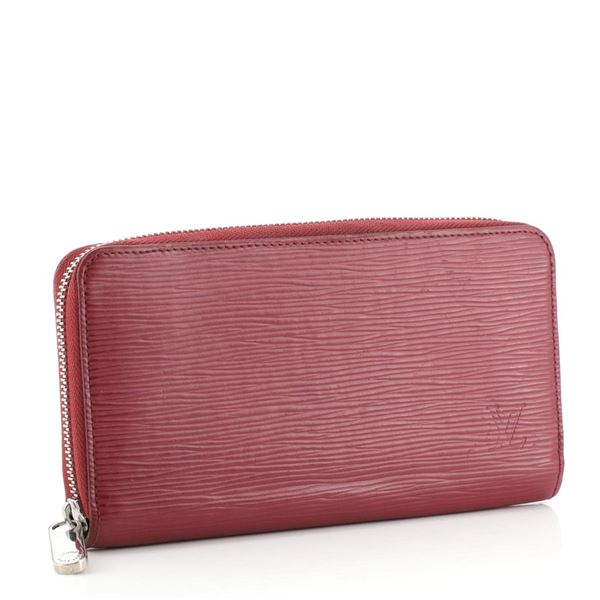 Louis Vuitton Red Epi Leather Zippy Wallet