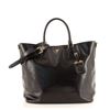 Image 1 : Prada Black Saffiano Vernice Open Convertible Large Tote Bag