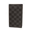 Image 1 : Louis Vuitton Black Damier Canvas Passport Cover Wallet