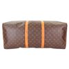 Image 2 : Louis Vuitton Brown Monogram Canvas Leather Keepall 60 cm Duffle Bag Luggage