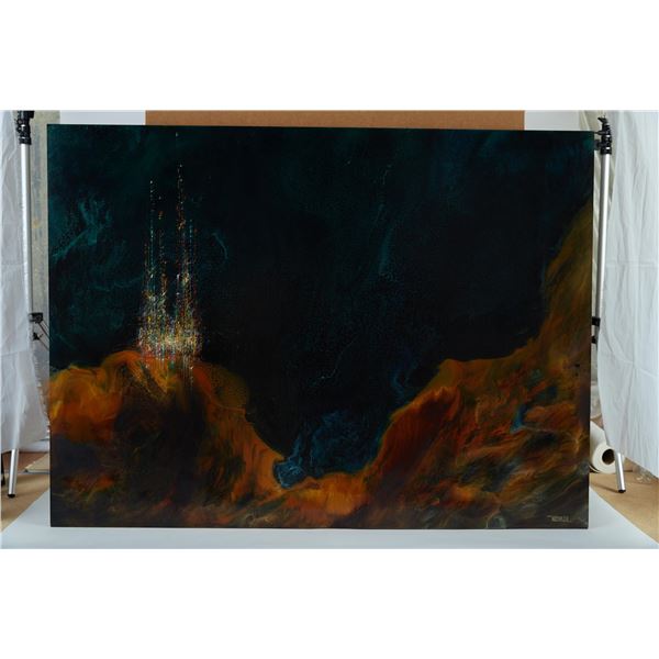 City on a Cliff by Leonard Nierman Original