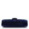 Image 3 : Gucci Blue Matelasse Velvet GG Marmont Medium Flap Bag