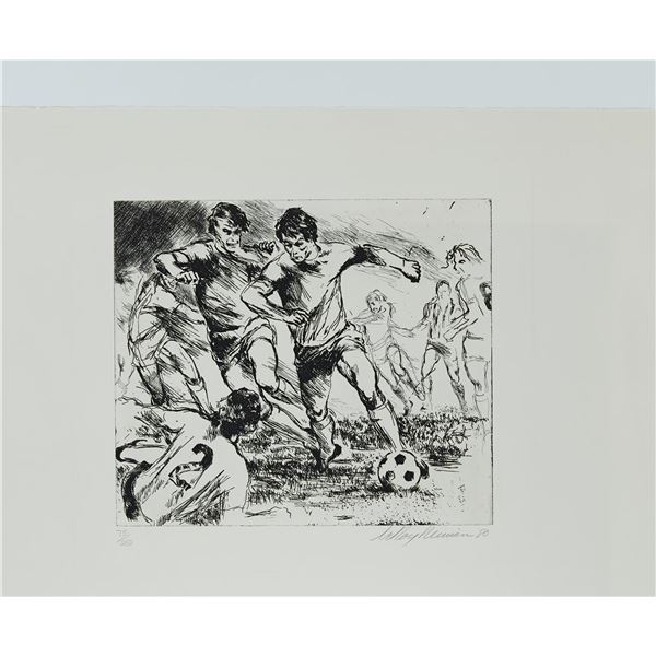 Soccer (Black and White) by LeRoy Neiman 75/250