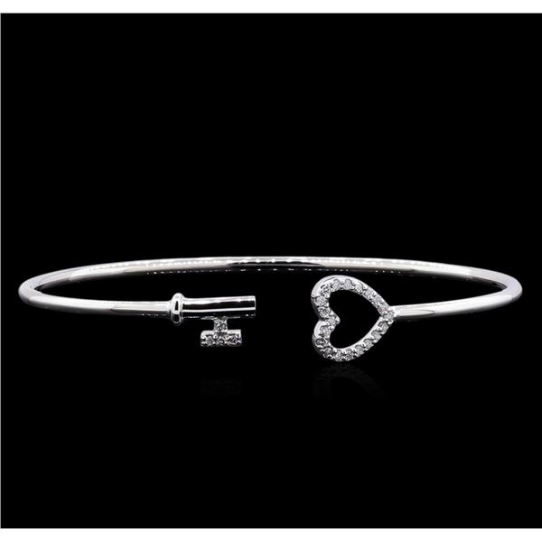 0.15 ctw Diamond Bracelet - 14KT White Gold