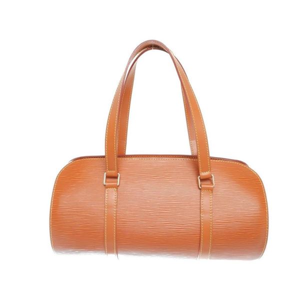 Louis Vuitton Orange Epi Leather Soufflot Shoulder Bag