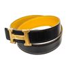 Image 6 : Hermes Black Leather Constance H Belt