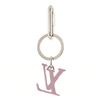 Image 2 : Louis Vuitton Purple Metal LV Shape Keychain