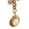 Image 3 : Chanel Gold CC Round Key Chain