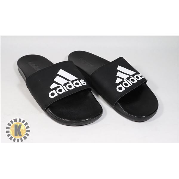 ADIDAS BLACK FLIP FLOPS SIZE 11