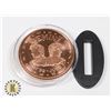 Image 1 : PURE COPPER .999 1-OZ ROUND -GEMINI