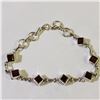 Image 1 : SILVER GARNET BRACELET