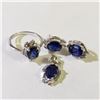 Image 1 : SILVER RHODIUM PLATED SAPPHIRE(10.4