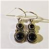 Image 1 : SILVER BLACK ONYX EARRINGS