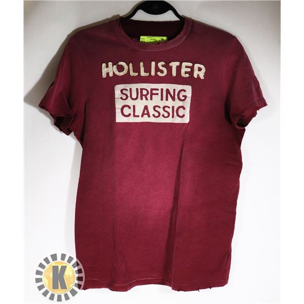 RED HOLLISTER GRAPHIC TEE SIZE M