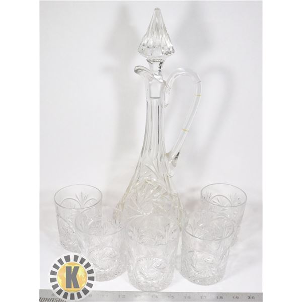 PIN WHEEL CHRYSTAL DISH SET