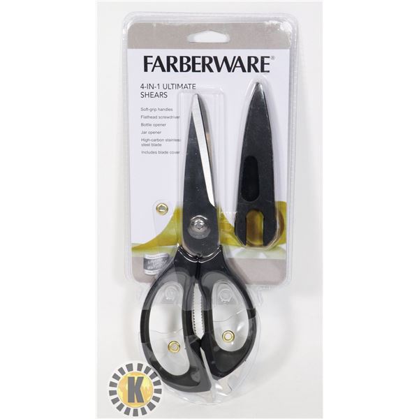 NEW FARBERWARE 4-IN-1 ULTIMATE SHEERS