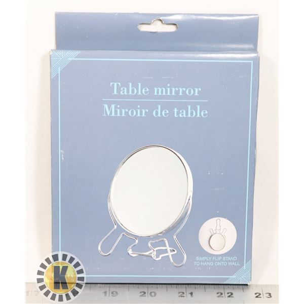 NEW TABLE MIRROR SIMPLY FLIP STAND TO HANG ON THE