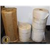 Image 1 : THREE ASSORTED ROLLS OF FURNITURE MAKING WEBBING