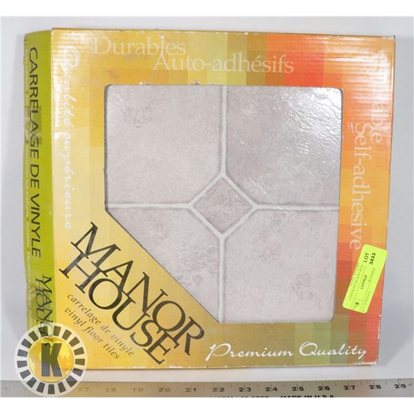 BOX MANOR HOUSE DURABLE SELF-ADHESIVE TILES