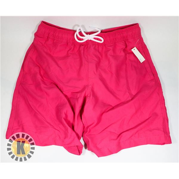 MENS HOT PINK SWIM TRUNKS SIZE M