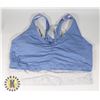 Image 1 : WOMENS 2 PACK BLUE/GREY  SPORTS BRAS SIZE XL