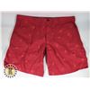 Image 1 : MENS RED/LOBSTER PATTERN SHORTS SIZE 40