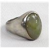 Image 4 : Sterling Jade Ring, Size 7