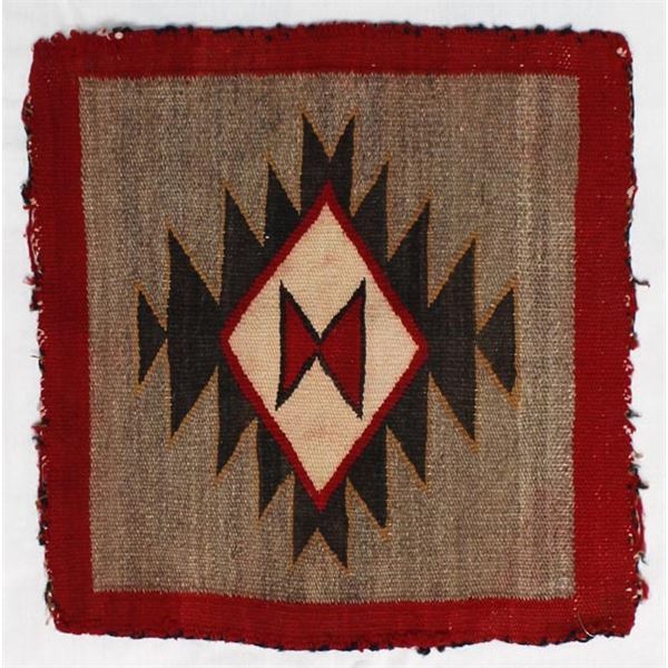 Antique Navajo Diamond & Bird Motif Textile