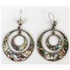 Image 1 : Mexican Ablone Shell Pierced Earrings