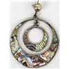 Image 2 : Mexican Ablone Shell Pierced Earrings
