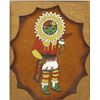 Image 2 : Navajo Framed Painting on Leather by Pat Ullman