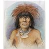 Image 1 : Hopi Pastel Drawing ''Snake Priest'', Neil David Sr.