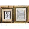 Image 1 : FRAMED PICASSO INK AND WASH DRAWING - WITH LETTER OF PROVENANCE