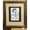 Image 2 : FRAMED PICASSO INK AND WASH DRAWING - WITH LETTER OF PROVENANCE