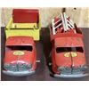 Image 8 : LOT OF 3 - PRESSED STEEL LINCOLN TOY TRUCKS