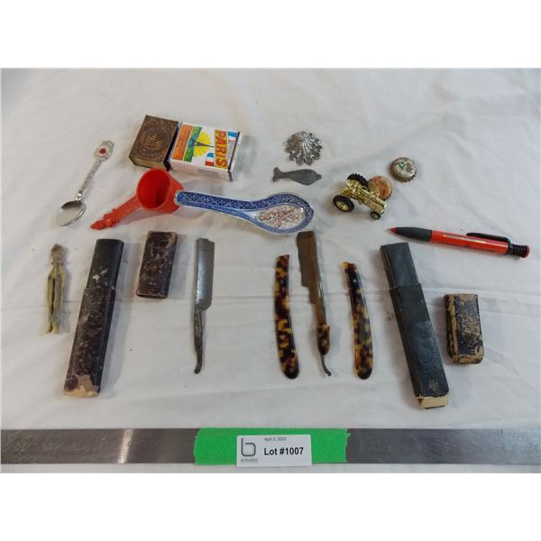 miscellaneous trinkets - farmall tree ornament, etc