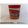 Image 1 : Coca-Cola Tin garbage can - 13" tall - 11" wide